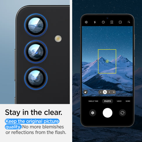 Spigen Galaxy S24 Plus Lens Protector โ Optik Pro EZ Fit (2 Pack)